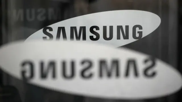Samsung logo.