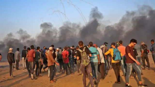 تظاهرکنندگان فلسطینی