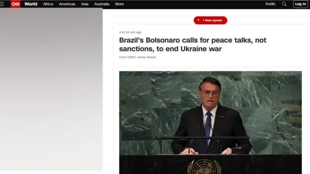 Matéria na CNN