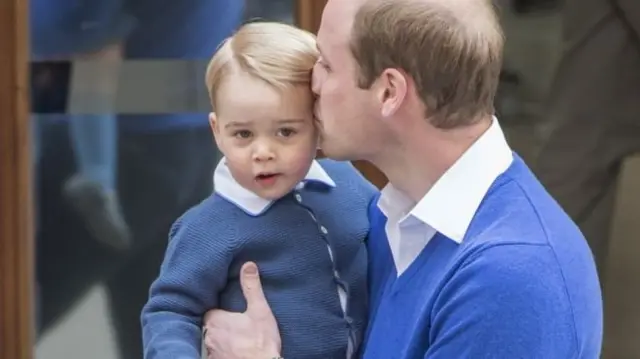 On 2 May 2015, George's sister Princess Charlotte was born. The same day, he arrived at St Mary's Hospital to meet his younger sister.
