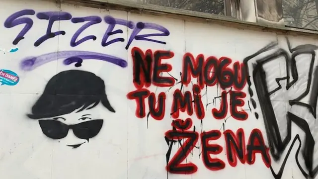 Zgrada Prirodno matematikog fakulteta je jedna od galerija na otvorenom, gde se mogu sresti najrazličitiji radovi.