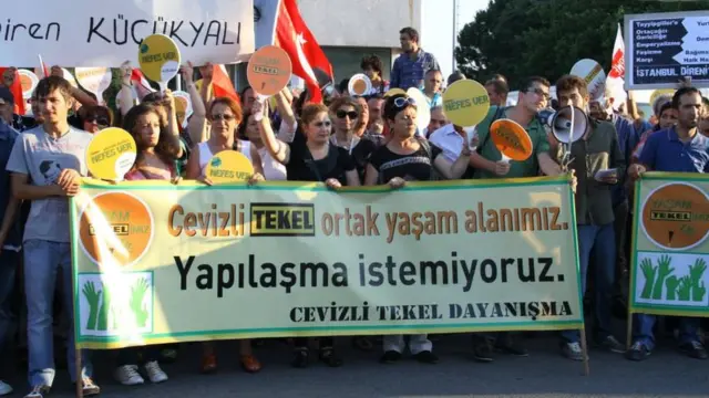 Dragos'taki araziyle ilgili yapılan eylemlerden biri.