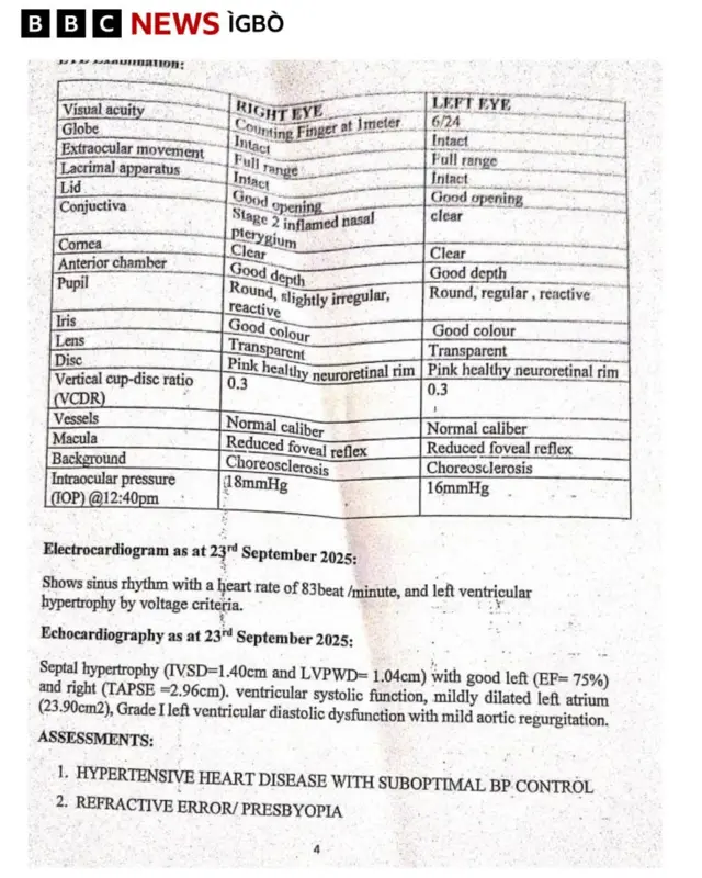 Mpụtara nyocha ụlọọrụ NMA mere banyere ahụike Nnamdi Kanu