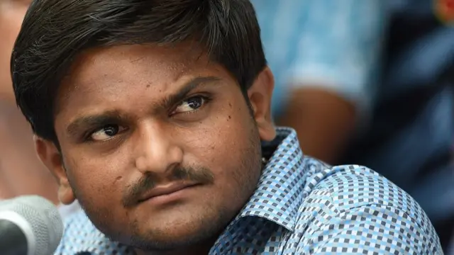 પાટીદાર આંદોલનના સંયોજક હાર્દિક પટેલની તસવીર