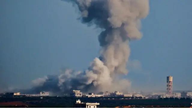 সিরিয়ার বিদ্রোহী নিয়ন্ত্রিত ইদলিবে রাশিয়ার বিমান হামলা