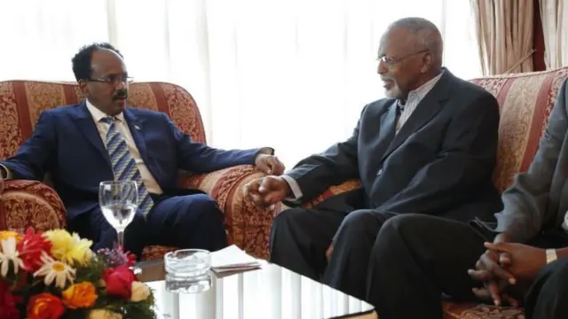 Madaxweyne Farmaajo iyo guddoomiyaha ONLF Maxamed Cumar Cusmaan