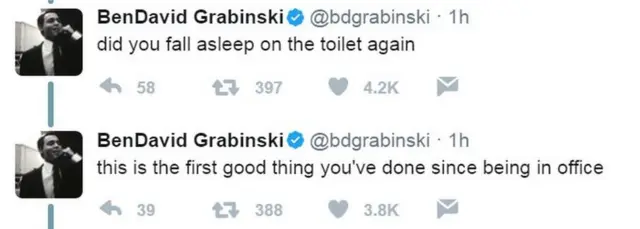 ट्रंप के ट्वीट के जवाब में ट्वीट