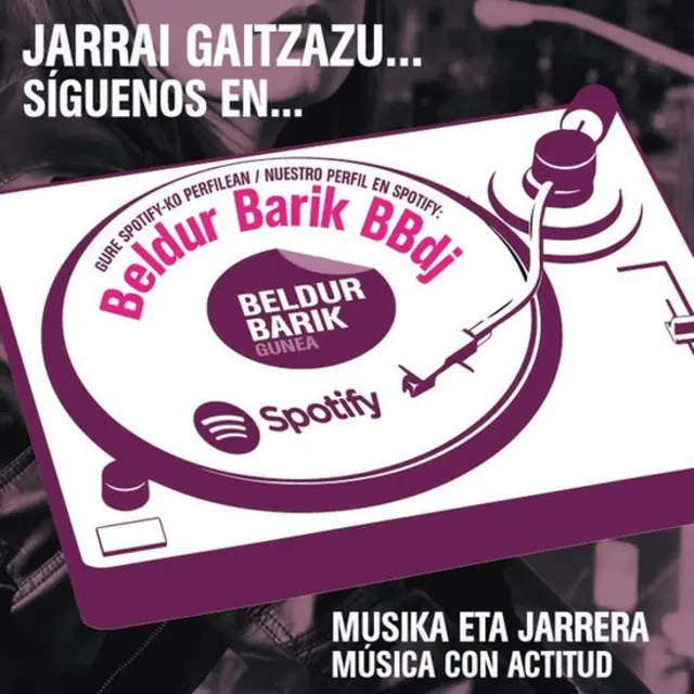 Imagen promocional de la playlist de Emakunde.