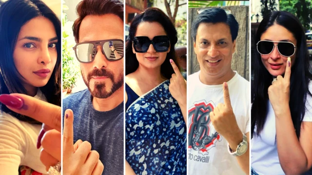 लोकसभा चुनाव 2019: मतदान जारी, बॉलीवुड सितारे निकले वोट करने: LIVE