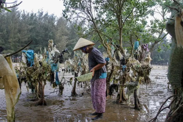 Rác nhựa ở Thanh Hóa, ảnh chụp vào năm 2018 