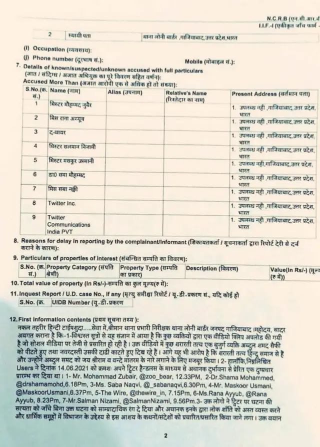 ગાઝિયાબાદ પોલીસની ફરિયાદ