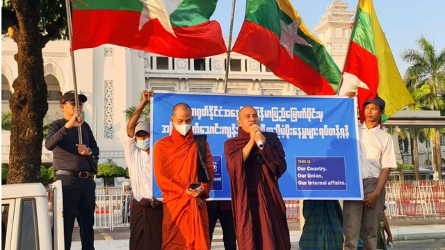 ၁၀၂၇ စစ်ဆင်ရေးမှာ တရုတ်နိုင်ငံက နောက်ကွယ်က မပံ့ပိုးဖို့ ဆန္ဒပြခဲ့