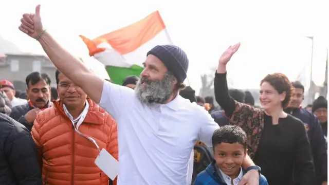 भारत जोड़ो यात्रा में राहुल गांधी