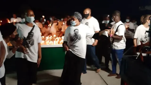 "Prophet TB Joshua burial": Temitope Balogun Joshua wife Evelyn Joshua lead 'funeral candlelight procession' by [Synagogue Church, Emmanuel TV]