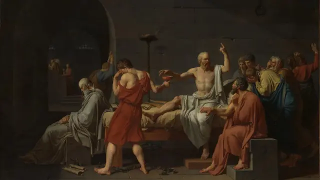 'A Mortecasa de aposta bSócrates', tela do francês Jacques Louis David,casa de aposta b1787