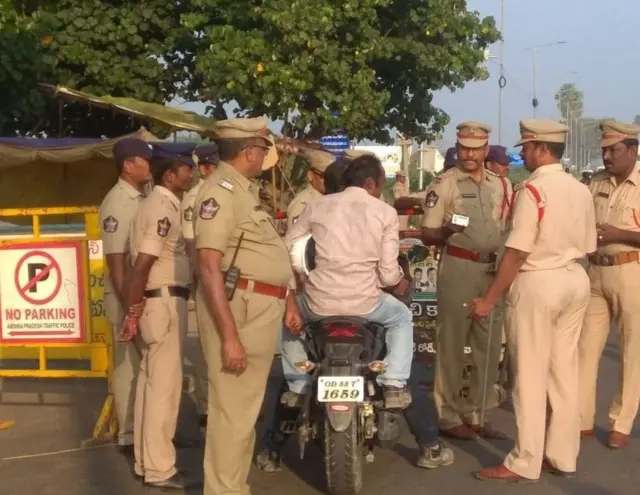 అమరావతిలో బందోబస్తు