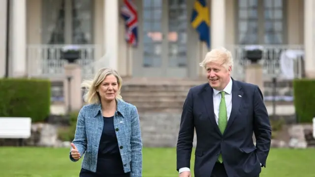 Джонсон та прем'єрка Швеції