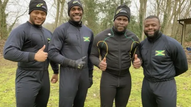 (L-R) Ashley Watson, Matthew Wekpe, Nimroy Turgott and Shanwayne Stephens