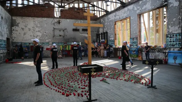 Спортзал школы № 1 в Беслане