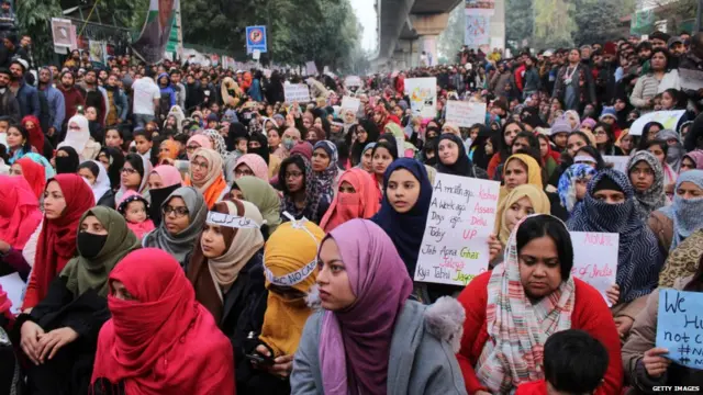 सीएए के विरोध में प्रदर्शन