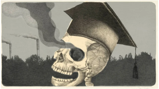 Kep takmış kurukafa resmi.