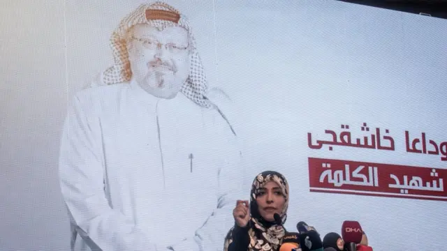 Encuentro en memoria de Jamal Kashoggi.