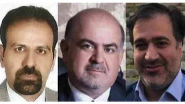 از راست: مهدی محمودیان، آرش کیخسروی و مصطفی نیلی