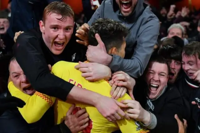 Firminho dey celebrate im goal