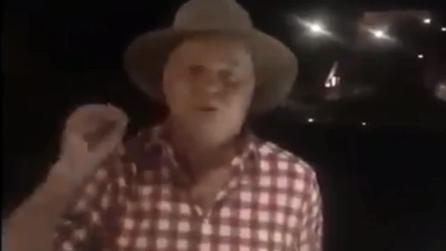 Screenshot of Twitter video showing Robert Vigors