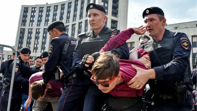 Задержание на митингах