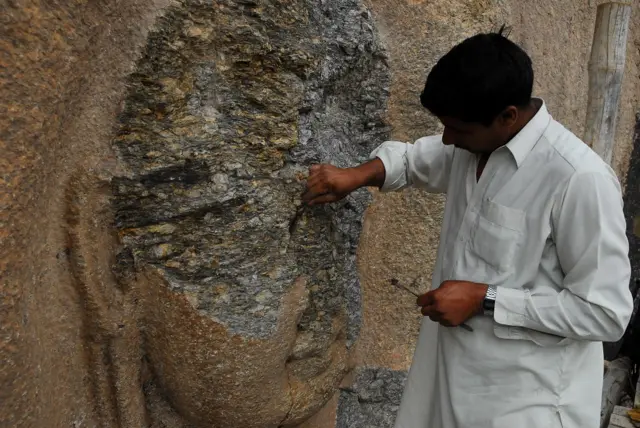 पाकिस्तान के स्वात में गौतम बुद्ध की प्रतिमा