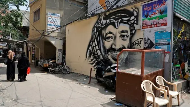 صورة جدارية لياسر عرفات