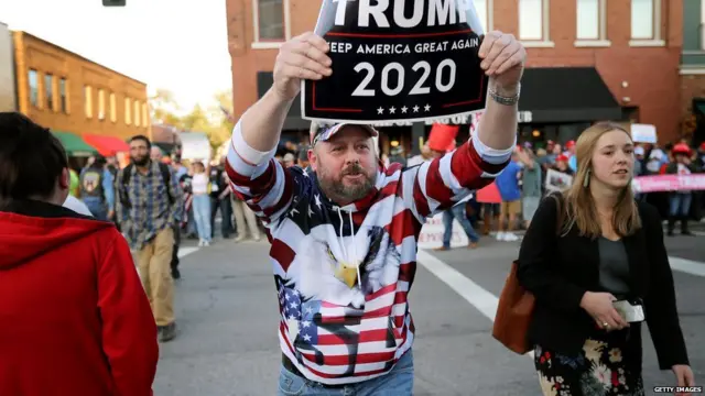 ओहियो में ट्रंप के समर्थक