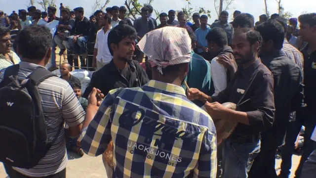 சென்னை மெரினா கடற்கரையில் நடைபெற்ற ஜல்லிக்கட்டு ஆர்ப்பாட்டம்