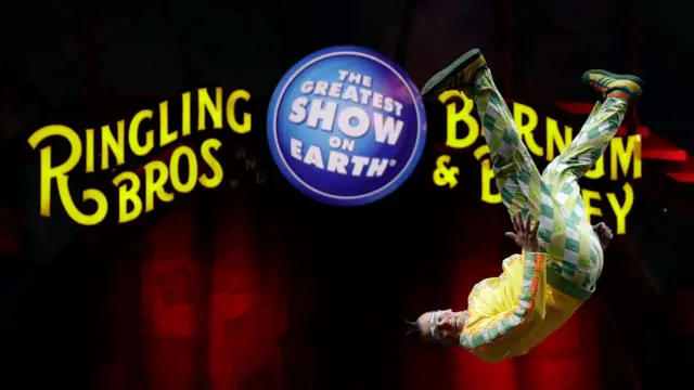 Un payaso de Ringling Bros. and Barnum & Bailey