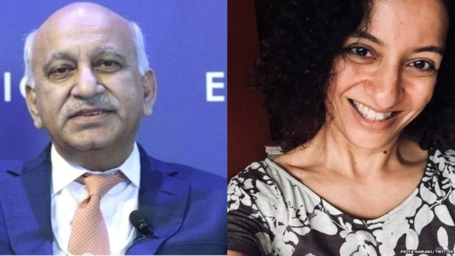 એમ. જે. અકબર અને પ્રિયા રામાણી