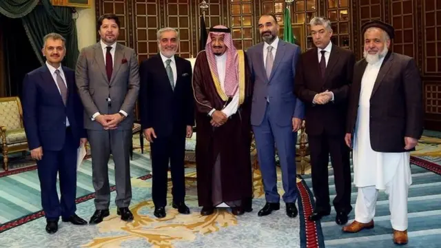 ښاغلی عبدالله د یوه جګپوړي افغان پلاوي په مشرس سعودي عربستان ته تللی