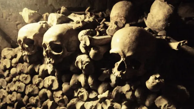 Restos de la época de la peste negra