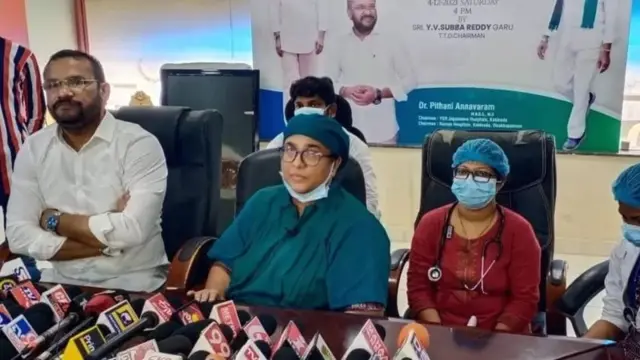 செய்தியாளர் சந்திப்பில் ரம்யா மருத்துவமனையின் தலைமை மருத்துவர் பிரபாவதி