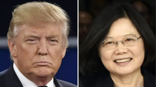 डोनल्ड ट्रंप और ताइवान की राष्ट्रपति साइ इंग वेन