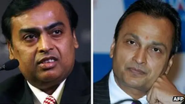 Anil Ambani iyo Mukesh Ambani
