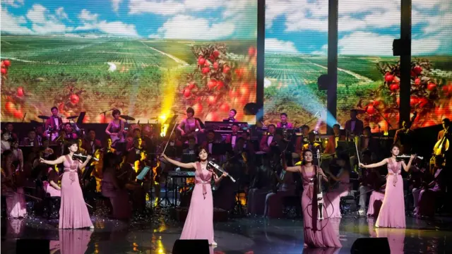 2018年2月，韩国举行冬奥会期间朝鲜三池渊乐团前往演出。