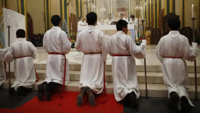 北京西什库教堂的平安夜弥撒（25/12/2018）