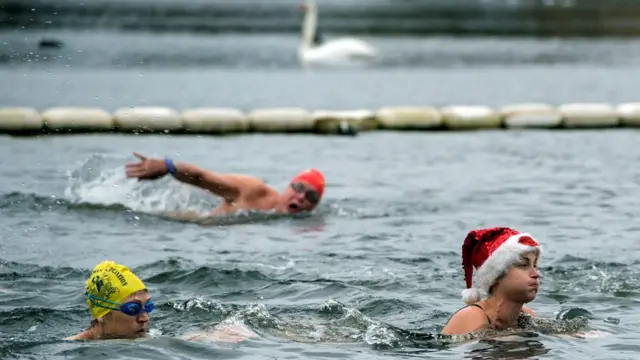 London, Hyde Park, renang