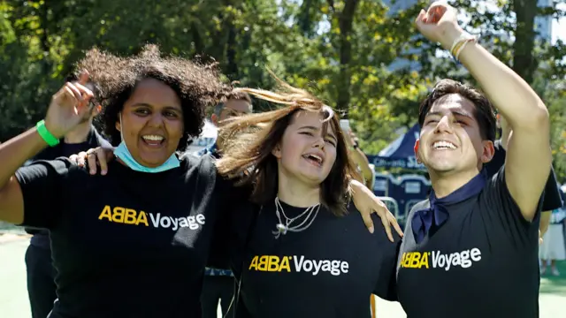 Fans de Abba en Nueva York.