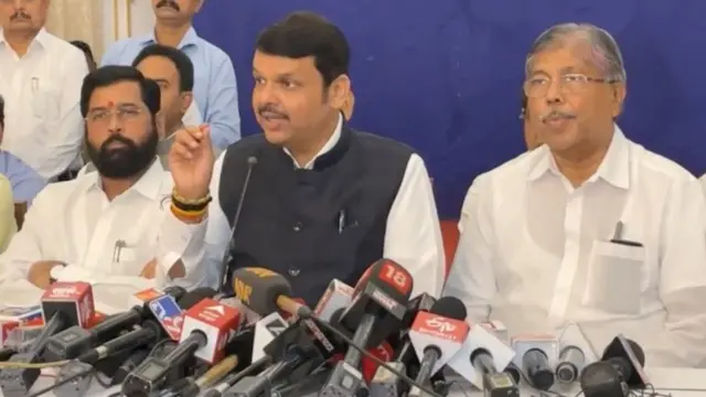 एकनाथ शिंदे, देवेंद्र फडणवीस, चंद्रकांत पाटील