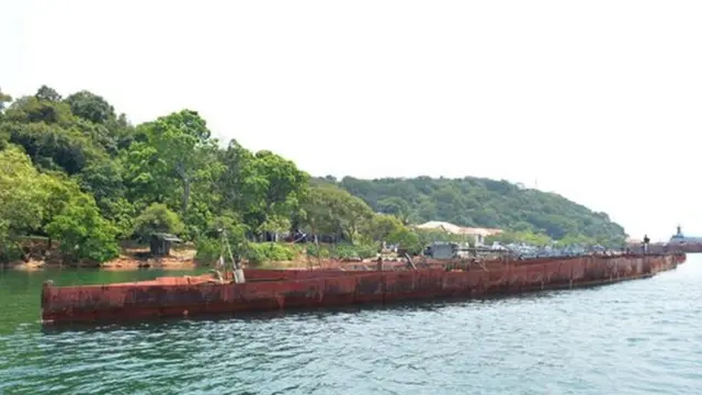 Una imagen de la longitud del barco