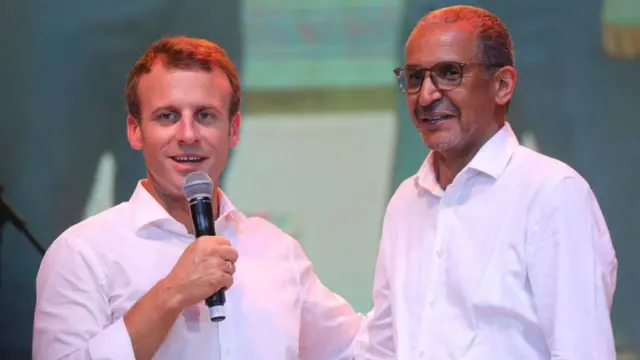 Emmanuel Macron na Abderahmane Sissako