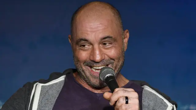 Comedian Joe Rogan performs during his appearance at The Ice House Comedy Club on August 07, 2019 in Pasadena, California