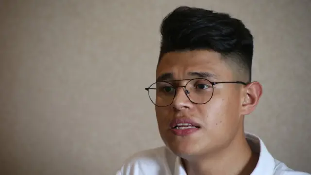 El estudiante Lesther Alemán en 2019.